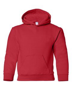 Gildan 18500B - YOUTH HOODED SWEATSHIRT 8 oz. Red