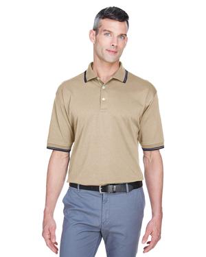 Devon & Jones D140 - Mens Tipped Perfect Pima Interlock Polo