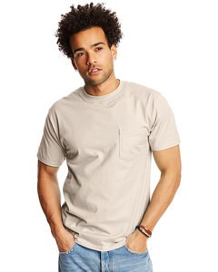 Hanes 5190P - Adult Beefy-T® with Pocket Sand