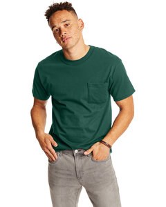 Hanes 5190P - Adult Beefy-T® with Pocket Deep Forest