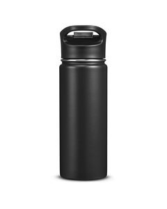 Columbia COR-001 - 18oz Double-Wall Vacuum Bottle With Sip-Thru Top Black